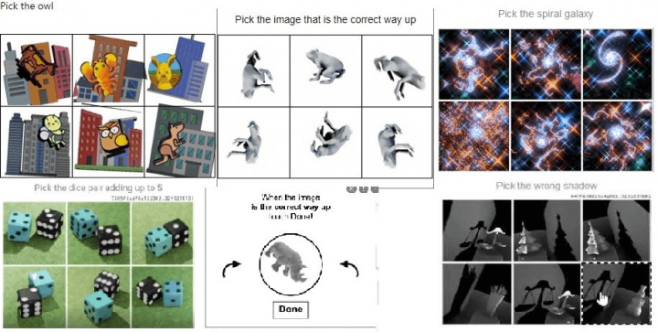 Разные типы головоломок Arkose Labs CAPTCHA (FunCAPTCHA)