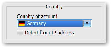 New setting for selecting the country of the account in MailBot