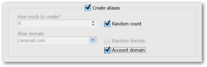 New setting for creating aliases on the account domain