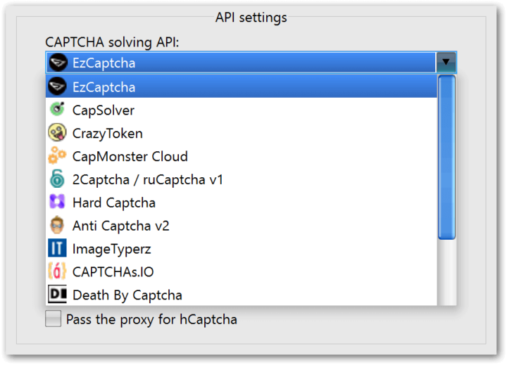 Your own API in the list of CAPTCHA solving APIs