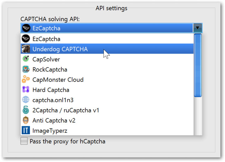 Your own API in the list of CAPTCHA solving APIs